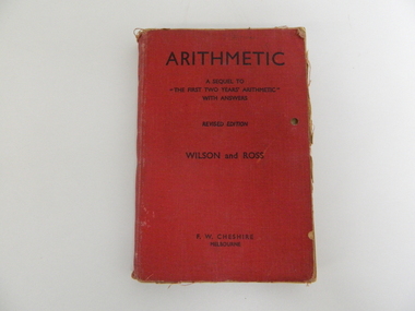 Book - Maths, F.W. Cheshire, Arithmetic, 1951