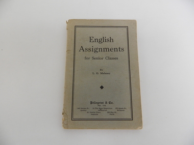 Book - English, English Assignments, 1955