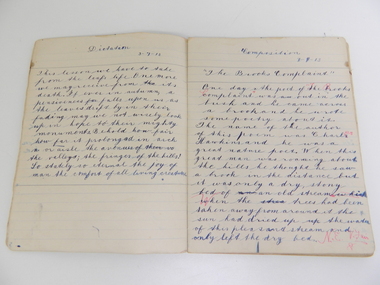 Book - Student's exercise book, Exercise Book used for dictation
