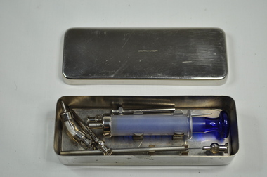 Aspiration Syringe Case with Syringe and Attachment