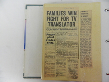Scrap Book, Newspaper Clippings: 1949 - 1980s
