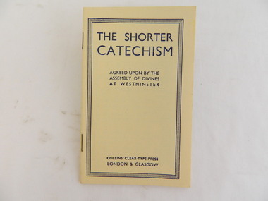 Book - Religious Education, The Shorter Catechism   (x2)