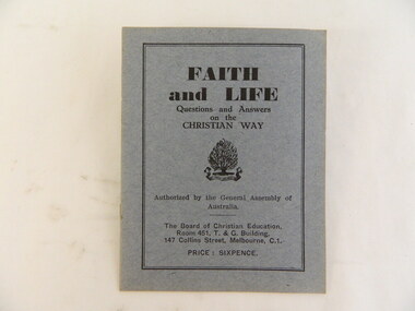 Book - Religious Education, Faith and Life