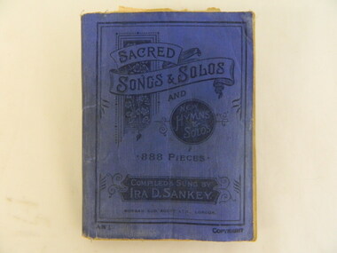 Book - Religious Education, Sacred Songs and Solos Compiled and Sung by Ira D. Sankey    x2