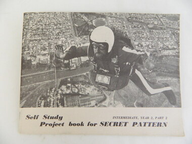 Book - Religious Education, Self Study - Project book for Secret Pattern  x2, 1972