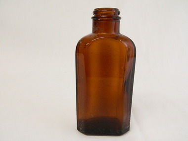 Vintage 1940s to 1960s Small Clear Glass Bottle No Screw Cap