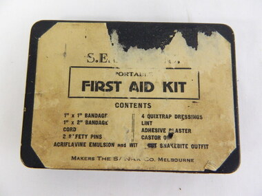 Box - First Aid Kit - S.E.C