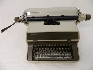Typewriter with cover