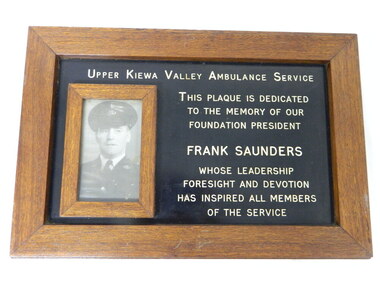 Plaque - Ambulance Service