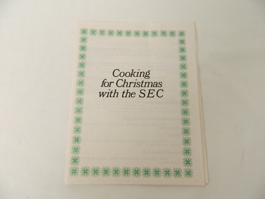 Booklet - S.E.C.V, Cooking for Christmas with the SEC