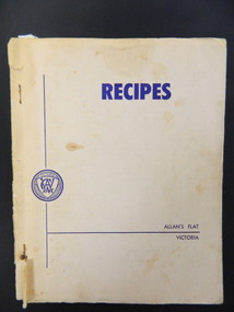 Book - Country Women's Association of Victoria, Recipes