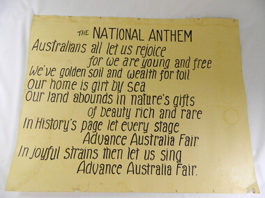 Poster - C.W.A. x2, The C.W.A. Collect & The National Anthem