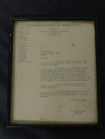 Framed Letter - Bogong State School 1946, 6 May 1946