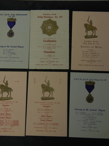 Cards - Royal Antediluvian Order of Buffaloes   x8 (A - H) plus 4 (I - L), 1950's