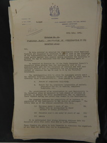 Evacuation Plans for children during WWII, 1941