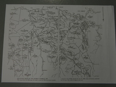 Maps - Squatting Runs of the Murray District 1848  x2, July 26,1848
