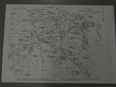 Maps - Squatting Runs of the Murray District 1848  x2, July 26,1848