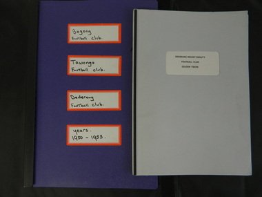 Paper Collection of Football Clubs of the Upper Kiewa Valley, 1940s onwards