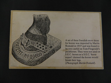 Card - Swedish Snow Shoes for Horses