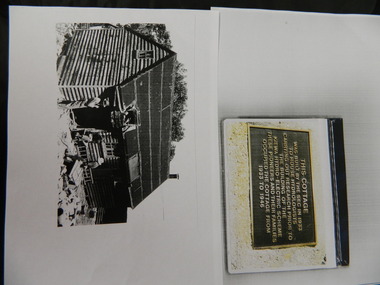 Wilkinson Lodge - copies of 6 photos, 1 plaque, 1 article