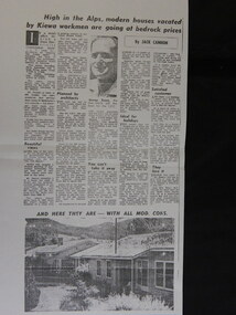 Newspaper Article Copy - Sale of Mt Beauty Town, 1960's