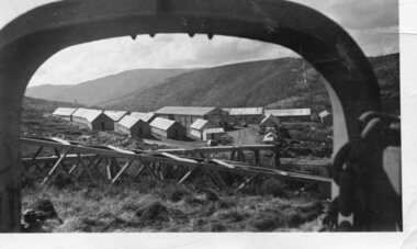 Photograph - Pretty Valley camp including workman's huts, Pretty Valley