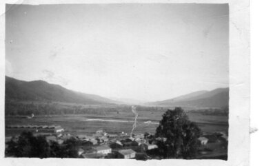 Photograph - Mount Beauty from second gate. View down Kiewa Valley, 1950