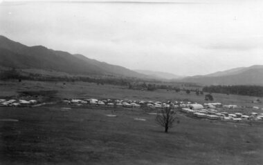 Photographs x 2 - 1. Mt Beauty Camp        2. Bogong Camp, Photo 1 - September 1950