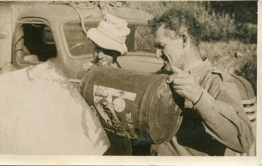 Photograph - Gorden Muller and Ken Alexander, Myrtleford, Circa 1950's-1960's (estimate only)