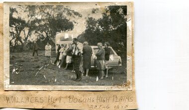 Photographs x 2- Bus tour of Wallaces Hut, 20/02/1970