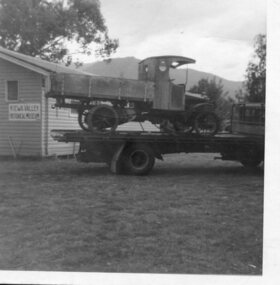 Photograph- Paddy Fisher's truck at Tawonga, 13th Dec. 1969