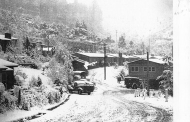 Photographs – Set of 9 black and white photographs and photocopies of original photographs depicting the early days of Bogong Village during the 1940’s, circa 1940's