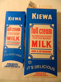 Milk Cartons - 2 litre & 1 litre, 2 litres - 1986. 1 litre - 1980's