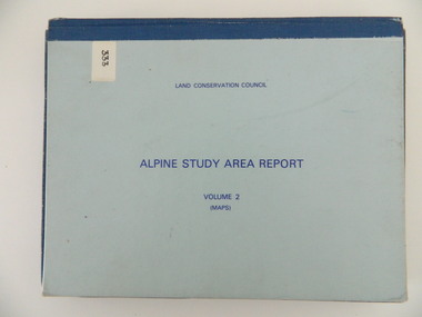Report - Alpine Study Area Volume 2 Maps, Land Conservation Council, 1970s