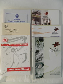 Reports - Annual Reports of Mt Beauty Hospital & Alpine Health, 1987 - 2004