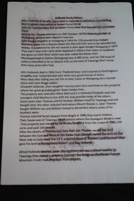 Papers - Hollonds' Family and their memories, 2013