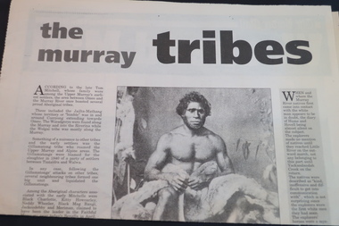 Newspaper Article - 'The Murray Tribes' and 'Back to Beauty', October 10th 1998