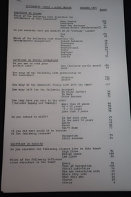 Papers - Settlement Study - Mount Beauty 1971     x5, October 1971
