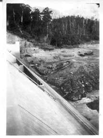 12 small black and white photgraphs of Junction Dam and surrounding area, Photo No. 1 c1940, all others c 1948