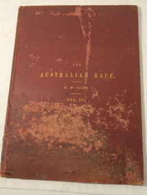 Book & Map - Australian Aborigines' Language, The Australian Race Vol. IV by Edward M. Curr, 1887