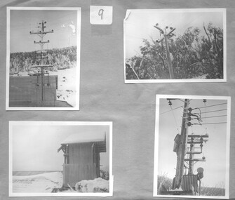 Sheets 9 and 10 of set of 10 sheets/ black and white photographs of the Kiewa area, 1948 - 1950's