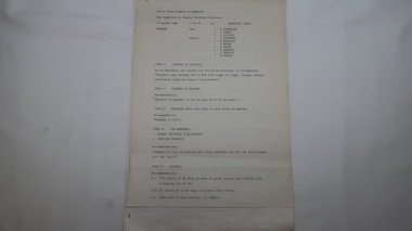Papers - Falls Creek Tourist Area Management Committee, August 1984