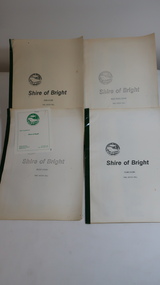 Books - Voters' Roll 1986 - Shire of Bright x4, Kiewa Riding; Mt Beauty Riding; Ovens Riding; Bright Riding
