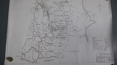 Map - Bogong High Plains - Grazing Runs, Grazing Run Boundaries 1960 - Soil Conservation Authority