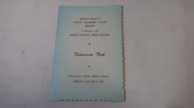 Ticket - Debutante Ball, Mount Beauty United Churches Youth Groups and Mt Beauty High School