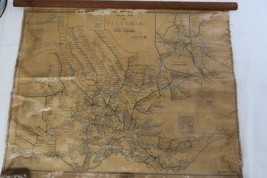 Map - Railway Map of Victoria, Amended to 1/11/1945