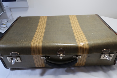 Case with Books x9 - 1930s to 1950s, 1. The Lawsons by Gwen Meredith 2. A Many Splendoured (sic) Thing by Han Suyin 3. Reach for the Sky by Paul Brickhill 4. My Fair Lady 5. Brownies at St. Bride's by Ethel Talbot 6. The Children's Treasure House 7. Complete Household Guide 8. The Royal Tour of Australia and New Zealand in Pictures 9. Under Southern Skies Victoria ..Australia