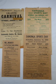 Papers - Tawonga Sports Day & Mt Beauty Carnival