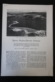 Papers - Kiewa Hydro Electric Scheme