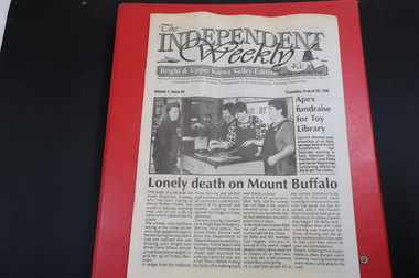 Newspapers - The Independent Weekly; The Kiewa Hydro-Electric Scheme; Alpine Observer